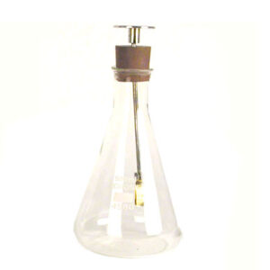 Gold-Leaf-Electroscope-in-Conical-Flask-Se174